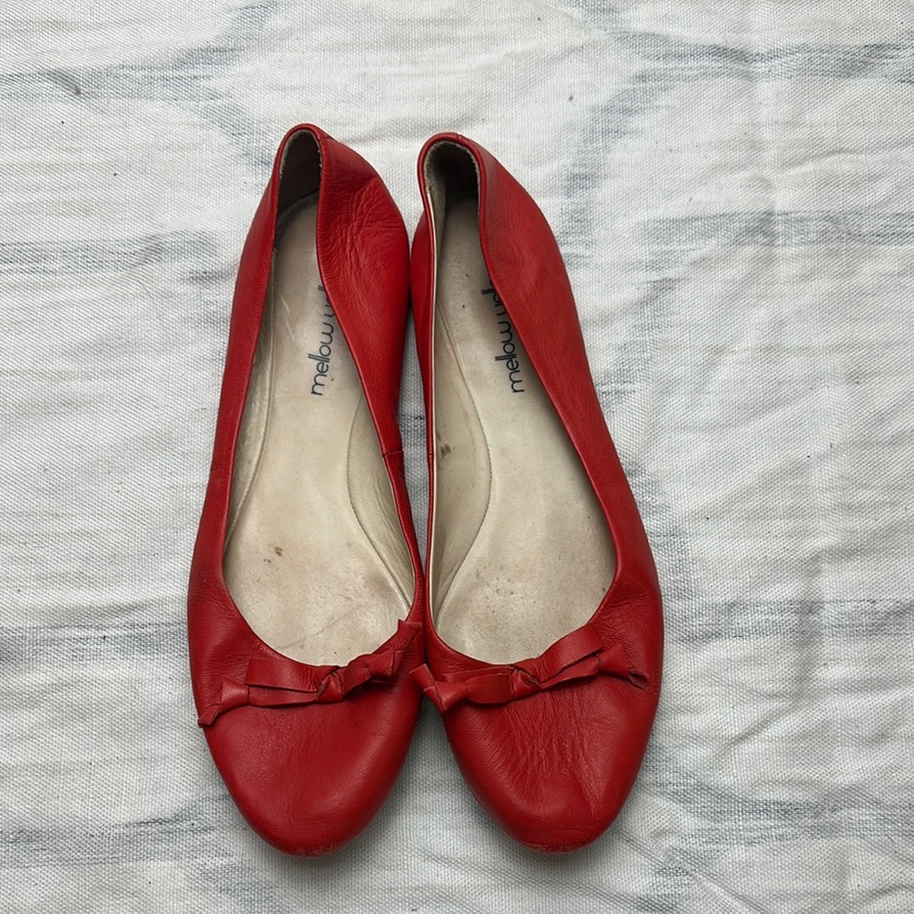 Mellow Yellow RedOrange Women's Flats sz 38